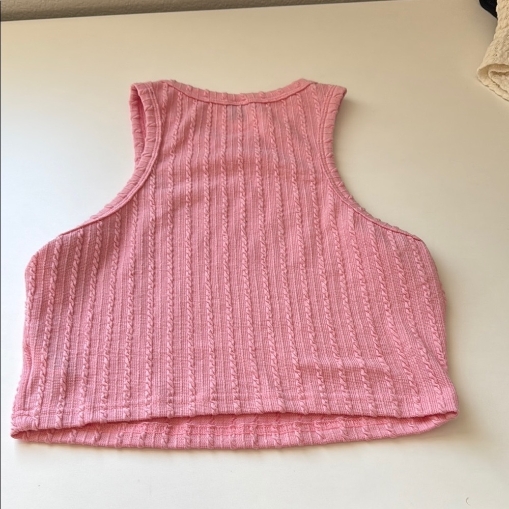 Pink Sleeveless Knit Top from SHEIN - Picture 3 of 3